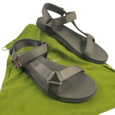 Tory Burch Mellow Suede Thong Sandal with Cork Footbed and Gold Logo Buckle, Size 8.5 — listing 6