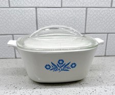 Corning Ware Cornflower Blue Casserole Dishes with Glass Lids (2 pieces) A-2-B — listing 3