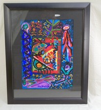 Andean Folk Art Painting - Ecuadorian Highland Village Scene, Signed Alberto Vega — listing 5