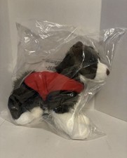 Plush Winter Dog with Fair Isle Hat and Scarf