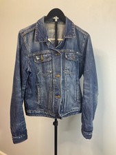 Gap Women's Classic Light Wash Stretch Denim Trucker Jacket, Size L