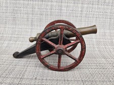 Vintage Cast Iron & Brass Model Field Artillery Cannon (Decorative) — listing 5