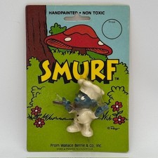 Vintage Chef Smurf PVC Figurine with Rolling Pin (#20073) — listing 6