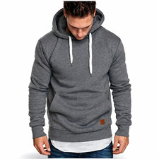 Light Gray Pullover Hooded Sweatshirt (Hoodie) — listing 4