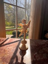 Resin Cherub Angel Figurine Riding Dolphin with Life Ring — listing 3