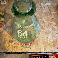 Vintage Coca-Cola 16 oz Green Glass Money Back Bottle with ACL White Lettering