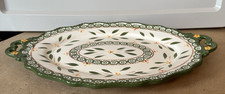 Temp-tations Old World 4-Section Divided Serving Dish with Center Handle