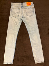 Levi's 501 Faded Black Denim Jeans, Red Tab, Leather-Style Patch — listing 6