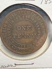 Vintage Masonic Mark Penny / Personal Membership Token - Bay City Lodge No. 865 AF & AM (1941-1942)