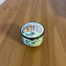 Kelvin Chen Hand-Painted Enamel Miniature Teapot with Floral and Checkerboard Design — listing 2