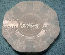 Macbeth-Evans American Sweetheart Monax Opalescent Depression Glass Salver/Plate