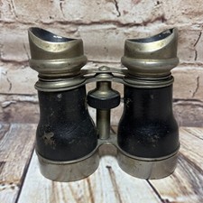 Paris binoculars Antique Field/Marine Binoculars with Brass and Leather/Vellum Wrap — listing 4