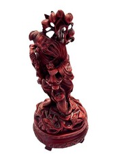 Pair of Chinese Carved Wood Raised Character Wall Panels Fu & Shou 24x42 — listing 2