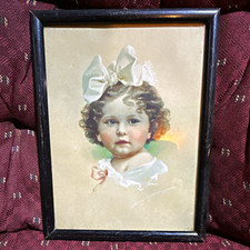 Framed Print of Woman in Blue Dress with Bare Back — listing 2