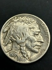 1936-S Buffalo Nickel (Indian Head Five Cents)