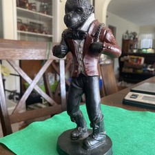Novelty Cast Metal Figural Monkey Pen Holder / Desk Stand — listing 6