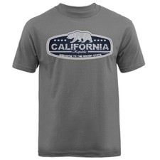 Cali Bear Golden State Graphic T-Shirt, Heathered Olive Green, Size Medium — listing 2