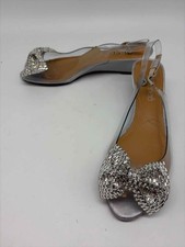 J. Renee Rhinestone-Embellished Leopard Print Slingback Kitten Heels, Size 7M — listing 3