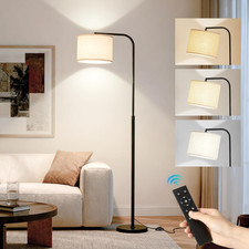Modern Arc Floor Lamp with Geometric Wire Cage Shade and Round Weighted Base, listing 4