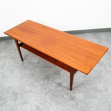 Mid-Century Modern Teak Tapered-Leg Side / Coffee Table