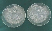 Clear Pressed Glass Plate, 6 inch, with Swirl/Ring Center Pattern — listing 2