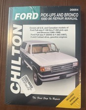 Chilton Ford Pick-Ups and Bronco 1987-96 Repair Manual #26664