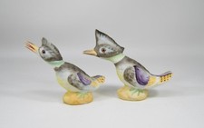 Vintage Figural Bird Salt & Pepper Shakers, Silver-Tone Metal, 3 inch Pair — listing 5