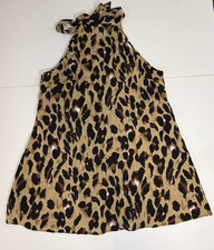 SHEIN Curve Leopard Print Ruched Button-Down Shirt Dress, Size 2XL — listing 2