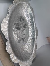 Rodney Kent Hand-Wrought Aluminum Tulip Pattern Tray and Basket Dish Set — listing 6