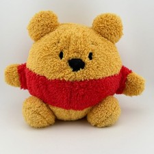 Round Ball-Shaped Winnie the Pooh Plush with Holiday Scarf, listing 3