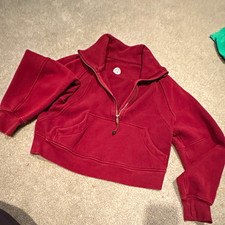 Lululemon Scuba Hoodie, Heathered Dark Red/Magenta, Full-Zip Fleece — listing 4