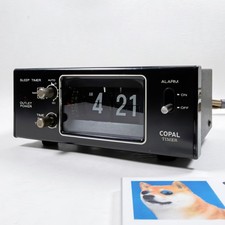 Vintage Copal Model 227 Flip Clock, Faux Rosewood Case, listing 5