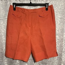 Talbots Woman Khaki Belted Pleated Shorts, Size 18W, NWT — listing 6