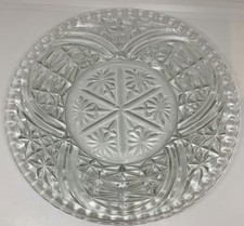 Clear Glass Salad or Luncheon Plate with Wide Rim — listing 3