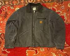 Carhartt Detroit Jacket Black Blanket-Lined J001 Size 2XL (Victaulic Corporate) — listing 5