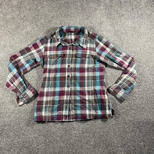 Patagonia Kids' Organic Cotton Flannel Shirt, Girls XS (5-6), Cream Plaid, listing 2