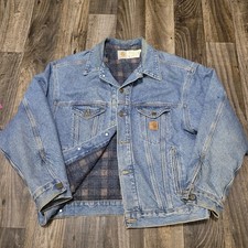 Carhartt Denim Trucker Jacket with Zip Hand-Warmer Pockets — listing 2