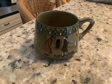 Buffalo Pottery Deldare Ware Style Lamp with Matching Pitcher and Mug (3-Piece Grouping, Damaged) — listing 3