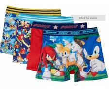 Boys Character Boxer Briefs Underwear Bundle - Sonic the Hedgehog & TMNT (5-Pack) Medium — listing 5