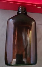 Lot of 7 Vintage Amber Glass Apothecary & Medicine Bottles (One with Glass Stopper/Dropper) — listing 6
