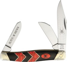 Black Widow Blades Spring-Assisted Folding Pocket Knife with Blue/Pink Marbled Handle — listing 3