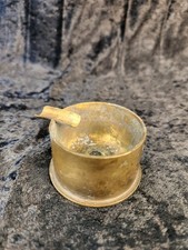 WWI/WWII Era Brass Artillery Shell Casing (Bottlenecked Autocannon Round) — listing 6