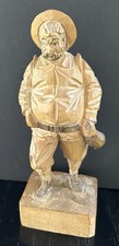 Hand-Carved Wooden Figural Bird / Bearded Figure Multi-Coin Bank or Trinket Slots There is a signature or country stamp on — listing 3