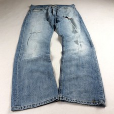Vintage Straight-Leg Blue Denim Jeans — listing 2