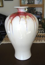 Chinese Jingdezhen Porcelain Baluster Vase with Famille Rose Bird, Peony & Butterfly Decoration — listing 2