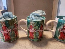Vintage 1998 Coca-Cola Ceramic Coffee Mug with Graffiti/Pop-Art Bottle Design — listing 3