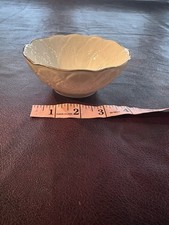 Lenox Ivory Porcelain Leaf-Shaped Dish with Gold Trim, listing 6