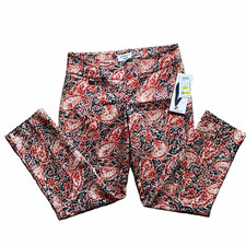 Peck & Peck Collection Women's Printed Cotton Pants, Size 6 — listing 2
