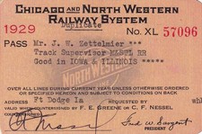 1907 Chicago & North-Western Railway Passenger Ticket Minneapolis to Pierre