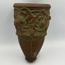 Peters and Reed Pottery 8-inch Shield-Form Wall Pocket, Moss Aztec / Landsun Style — listing 2
